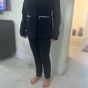 Anatomie Black Jacket with Silver Zippers